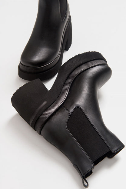 Amberes - Bota Chelsea Negra (Mujer)