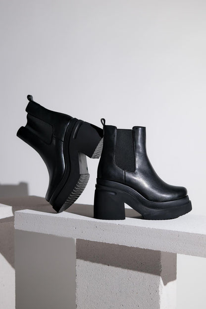 Amberes - Bota Chelsea Negra (Mujer)