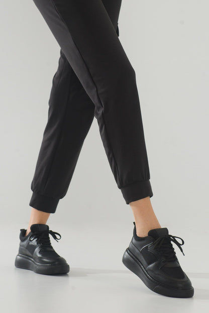 Pure - Zapatillas de malla negras (mujer)