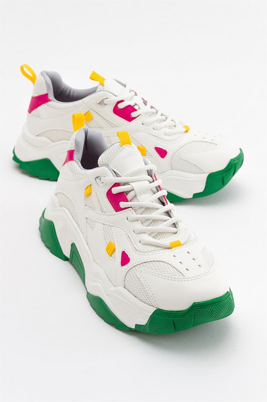 Lecce - Zapatillas Blanco Verde Multicolor (Mujer)