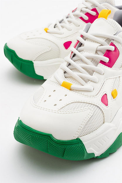 Lecce - Zapatillas Blanco Verde Multicolor (Mujer)