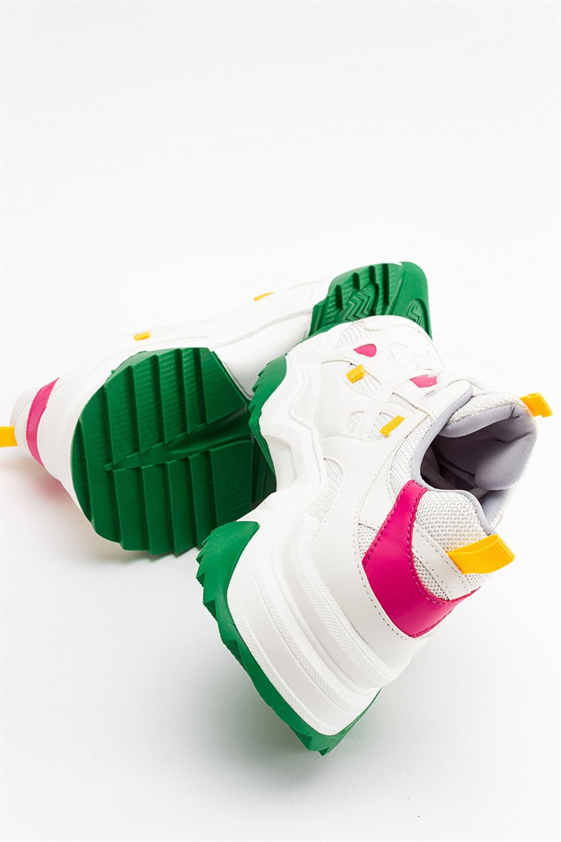 Lecce - Zapatillas Blanco Verde Multicolor (Mujer)