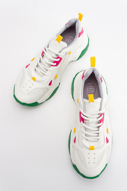 Lecce - Zapatillas Blanco Verde Multicolor (Mujer)