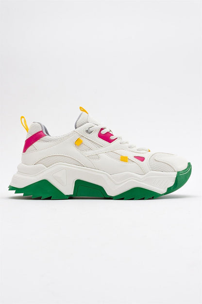 Lecce - Zapatillas Blanco Verde Multicolor (Mujer)
