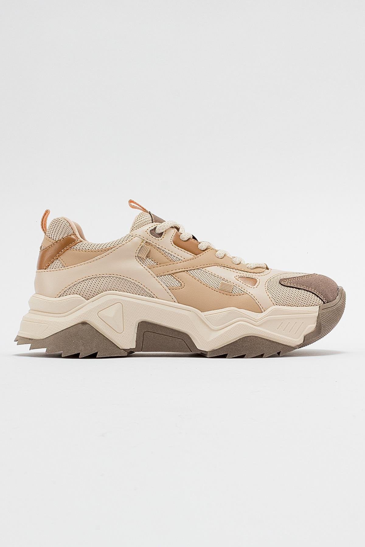Lecce - Zapatillas de deporte beige-marrón (mujer)