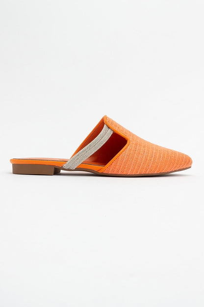 Pesa - Pantuflas naranjas tejidas (Mujer)