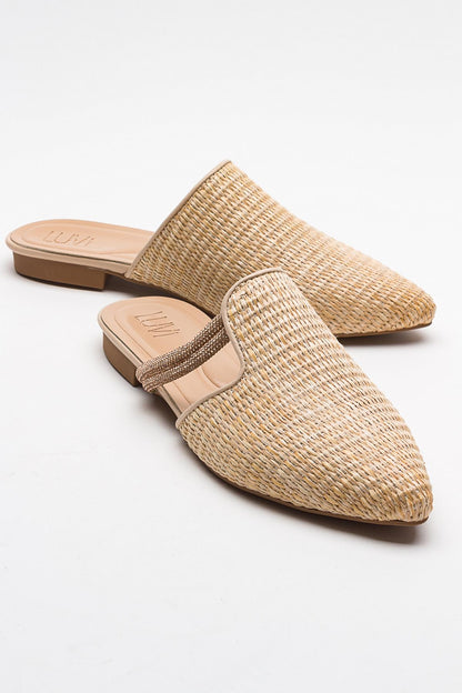 Pesa - Pantuflas Tejidas Beige (Mujer)