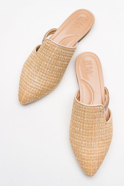 Pesa - Pantuflas Tejidas Beige (Mujer)