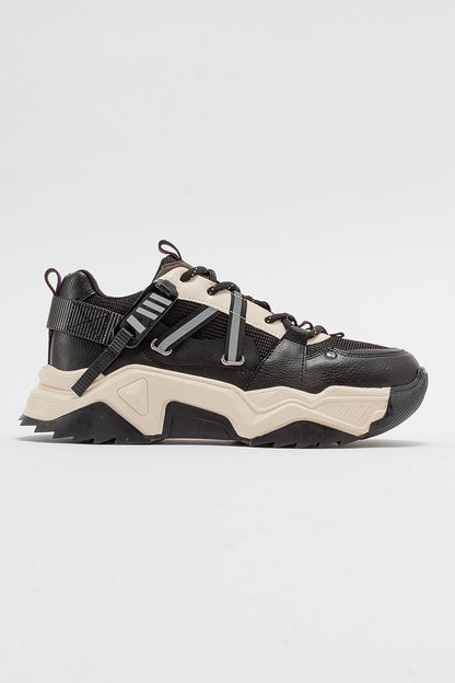 Maggie - Zapatillas deportivas negras y moradas (mujer)