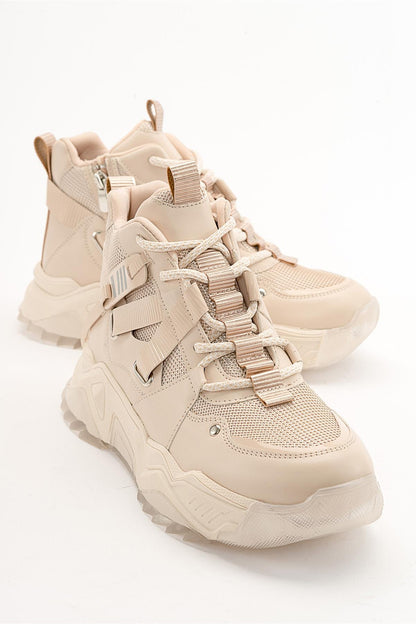 Seraphine - Bota deportiva rosa beige (mujer)
