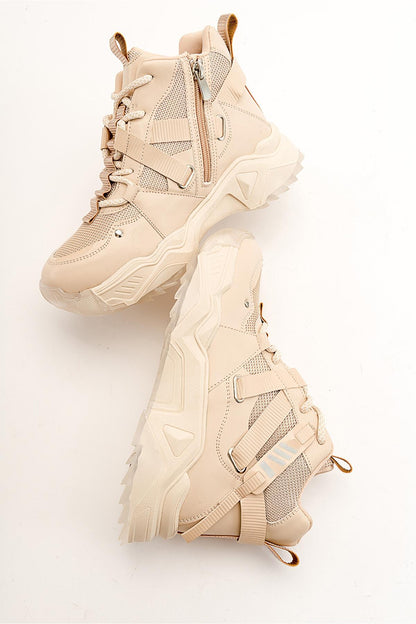Seraphine - Bota deportiva rosa beige (mujer)