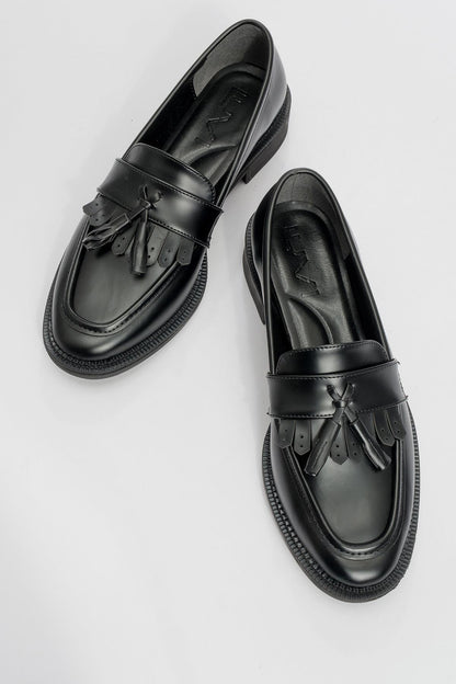 Zita - Mocasines de charol negros (Mujer)