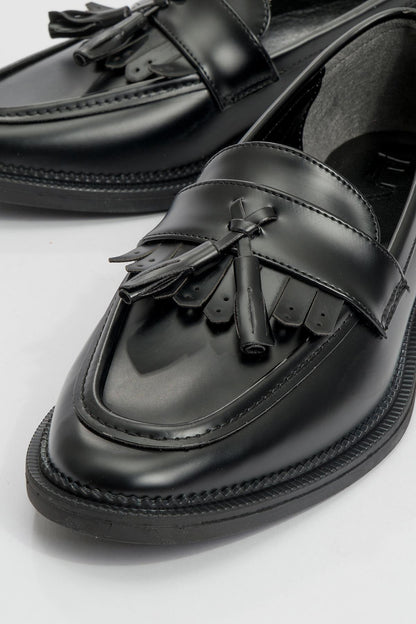Zita - Mocasines de charol negros (Mujer)
