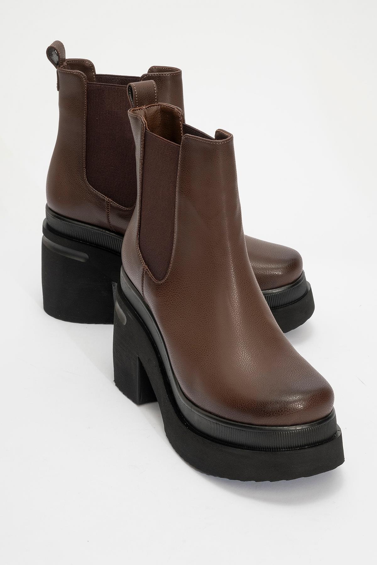 Amberes - Bota Chelsea Marrón (Mujer)