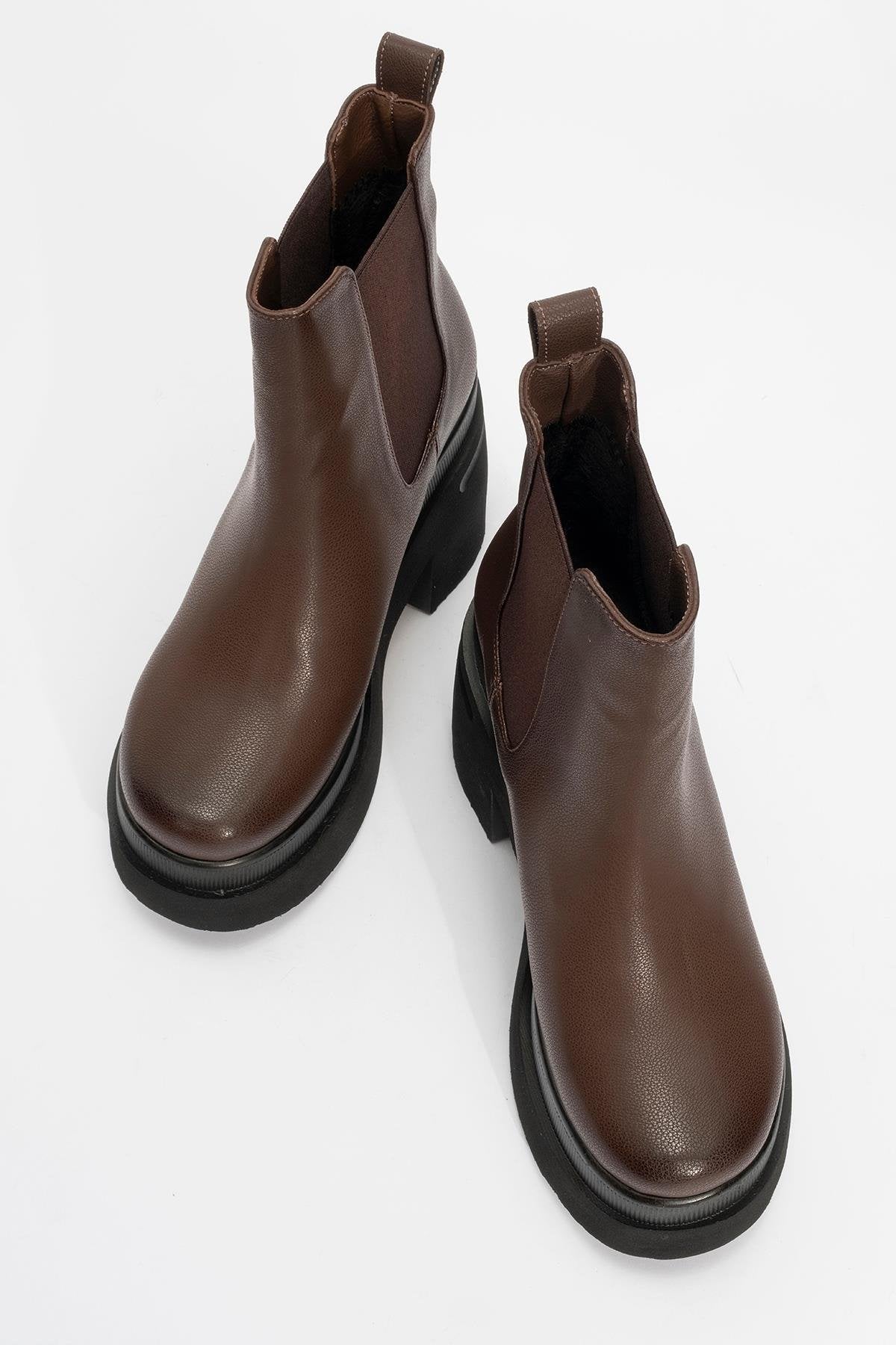 Amberes - Bota Chelsea Marrón (Mujer)
