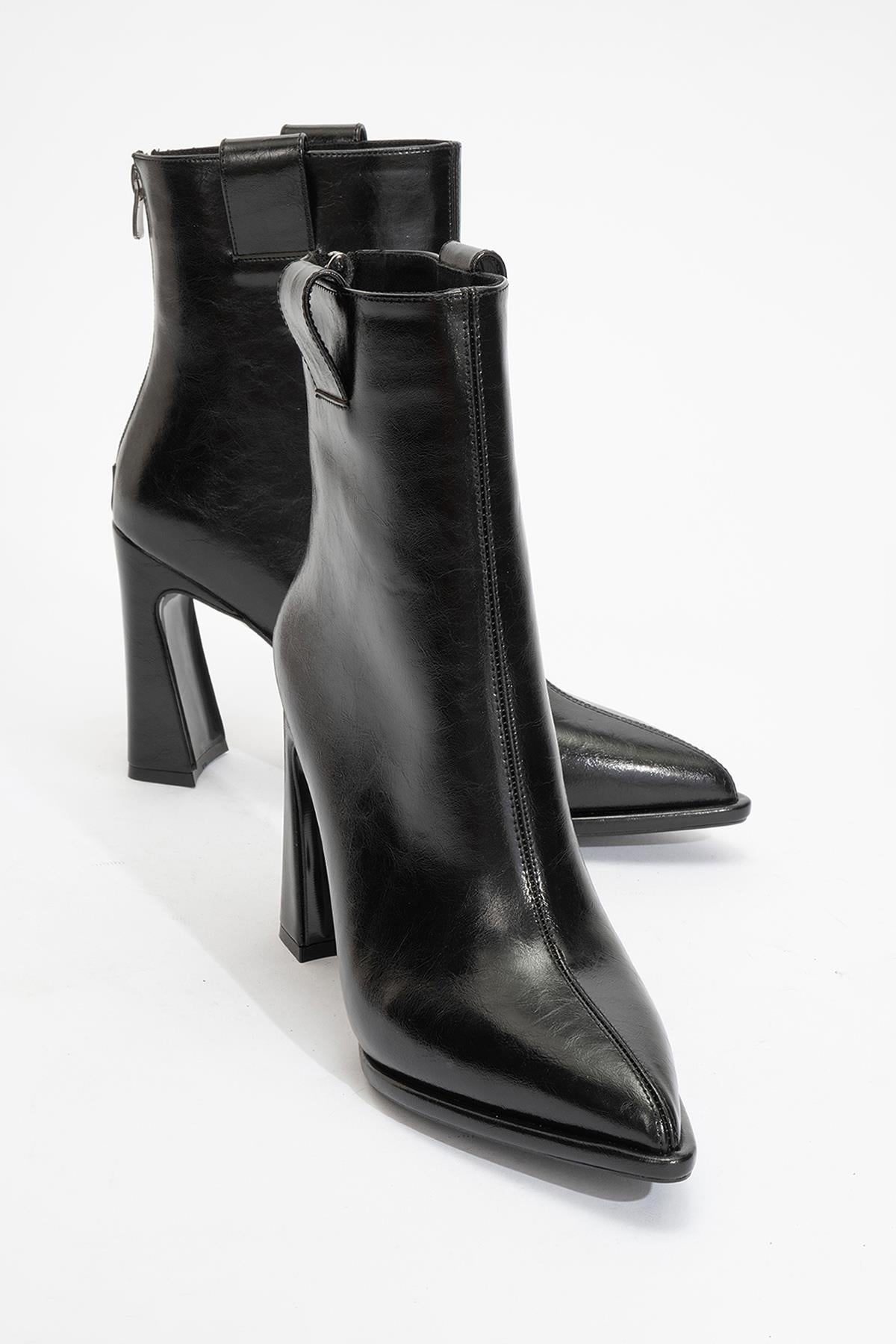 Aja - Black Block Heel Convertible Knee High Boot (Women)