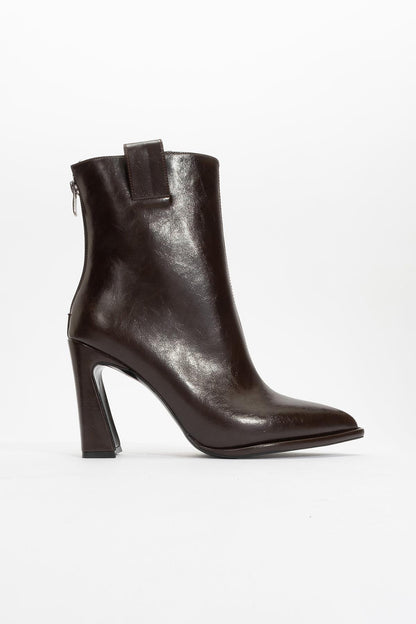 Aja - Brown Block Heel Convertible Knee High Boot (Women)