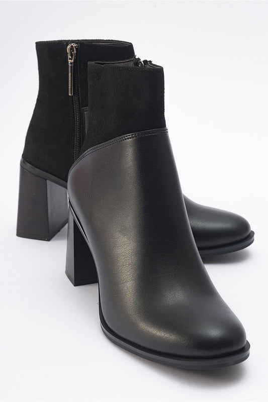 Ropa - Black Block Heel Zip Boot (Women)