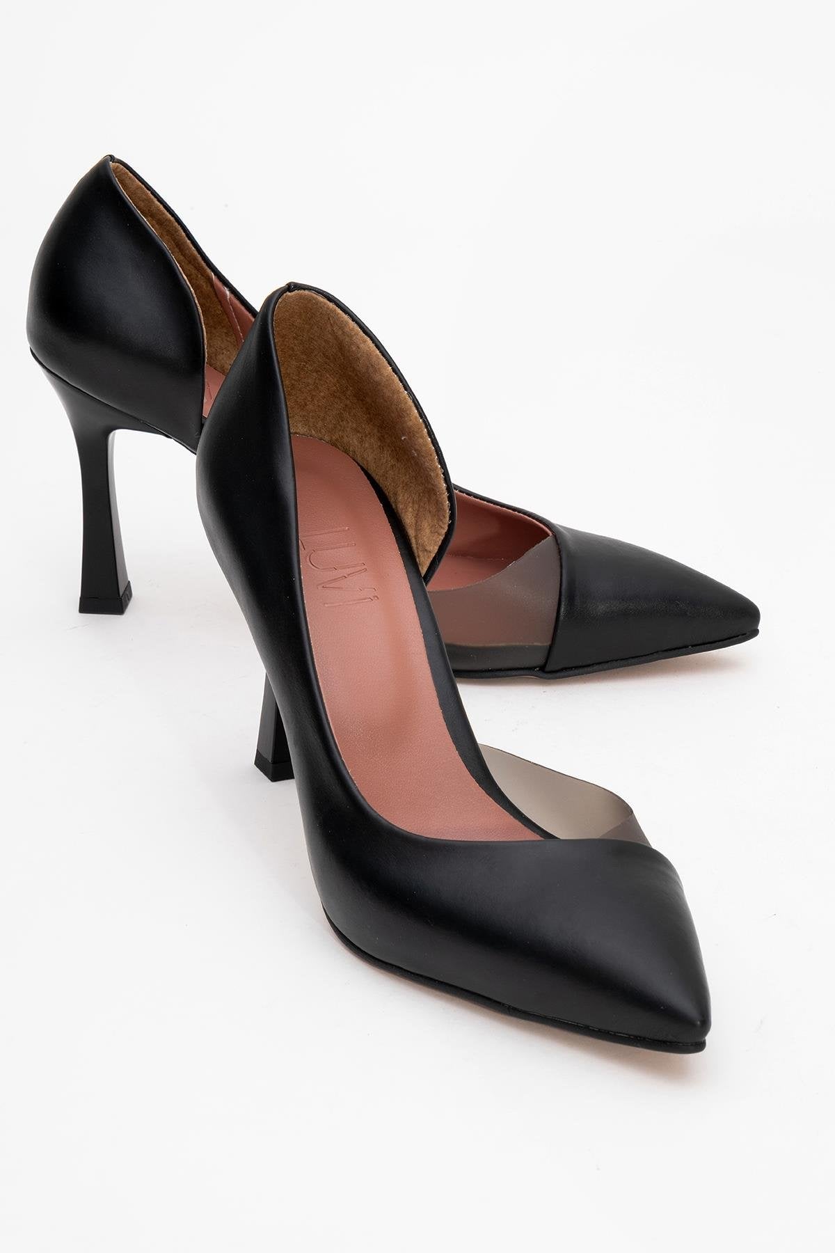 Ursula - Zapatos de tacón de punta fina negros (Mujer)
