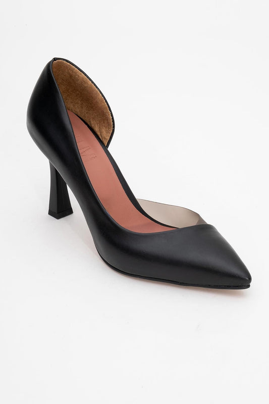 Ursula - Black Pointed Toe Pump (Women)