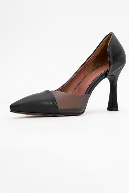 Ursula - Zapatos de tacón de punta fina negros (Mujer)