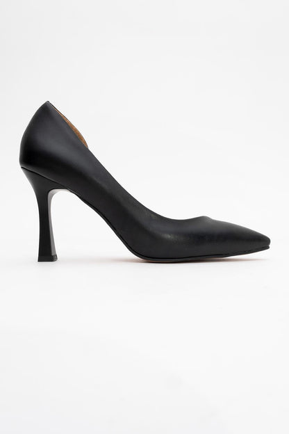 Ursula - Zapatos de tacón de punta fina negros (Mujer)