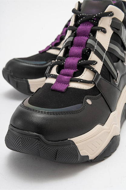 Seraphine - Bota deportiva negra morada (mujer)