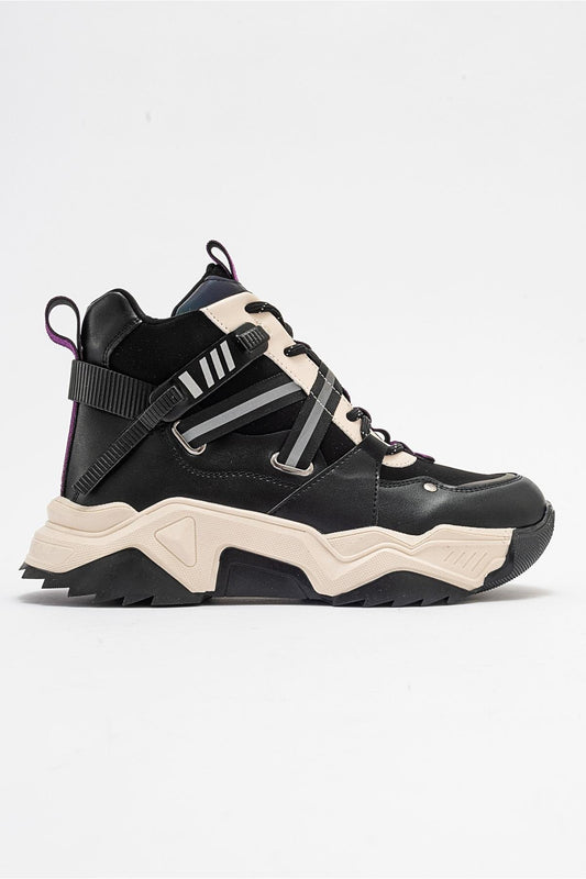 Seraphine - Bota deportiva negra morada (mujer)