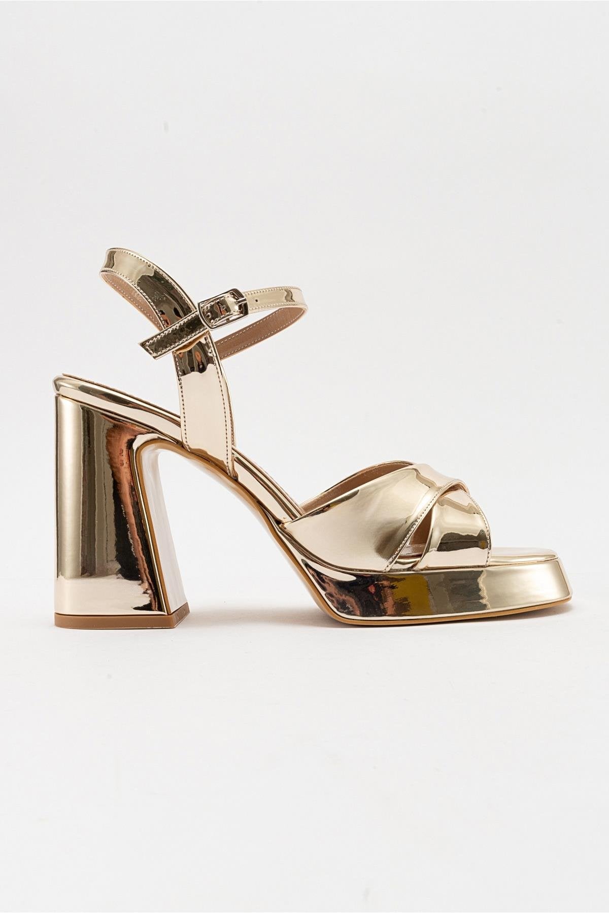 Lello - Zapato de Tacón de Plataforma Dorado (Mujer)