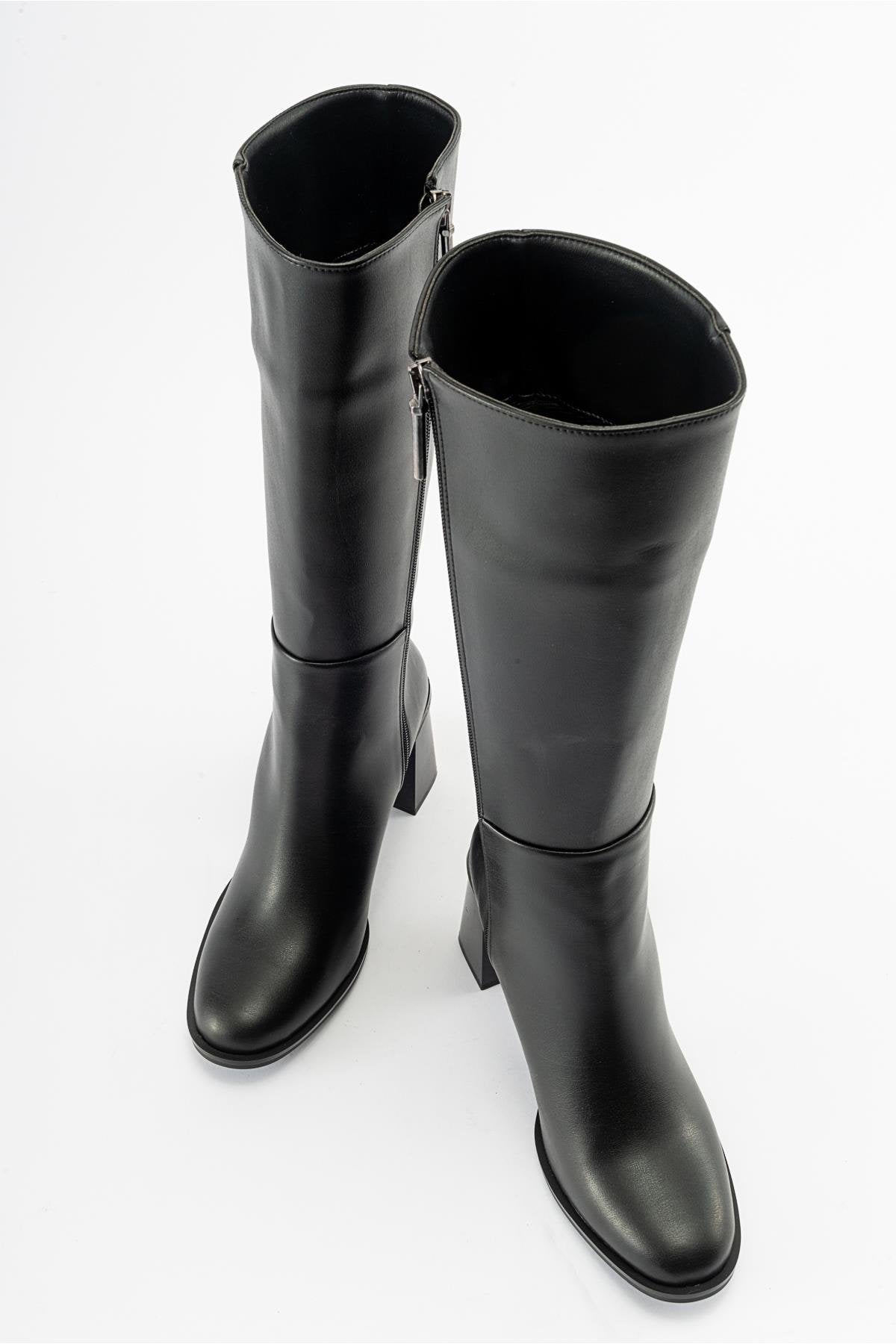 Maranta - Bota alta de tacón negro (Mujer)
