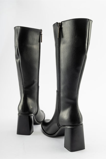 Maranta - Bota alta de tacón negro (Mujer)