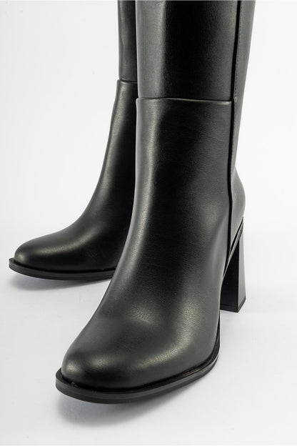 Maranta - Bota alta de tacón negro (Mujer)