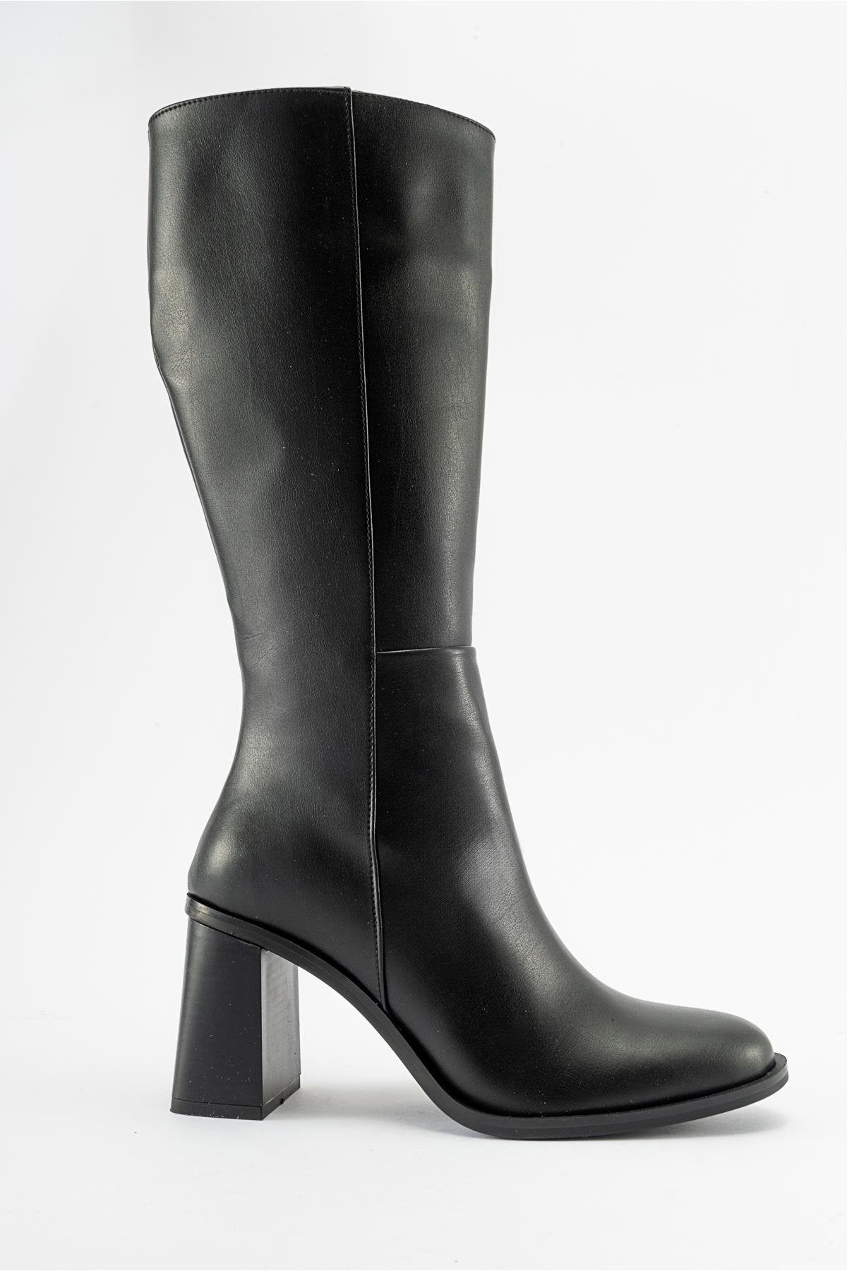 Maranta - Bota alta de tacón negro (Mujer)