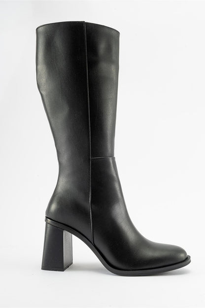 Maranta - Bota alta de tacón negro (Mujer)