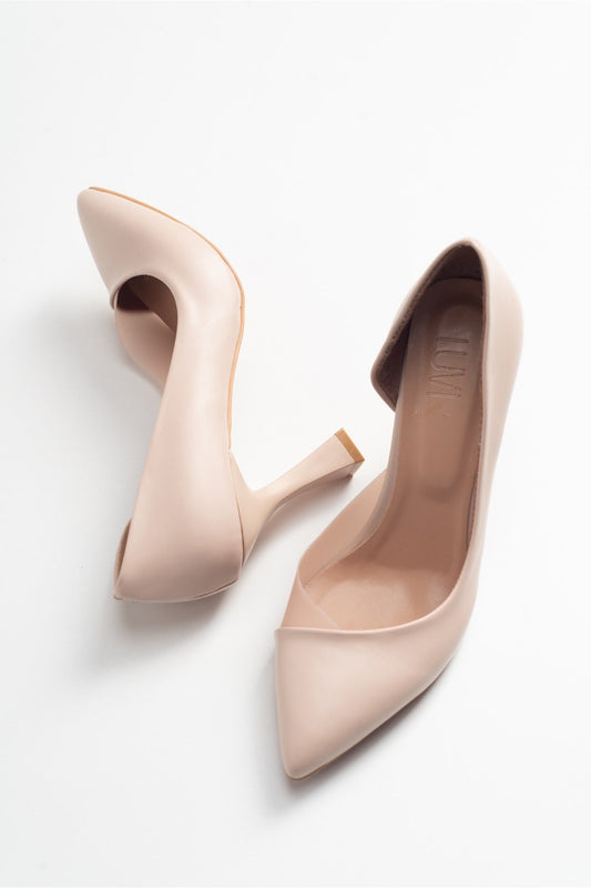 Ursula - Zapato de Tacón Aguja Puntiagudo Nude (Mujer)