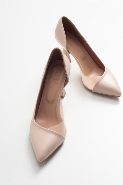 Ursula - Zapato de Tacón Aguja Puntiagudo Nude (Mujer)