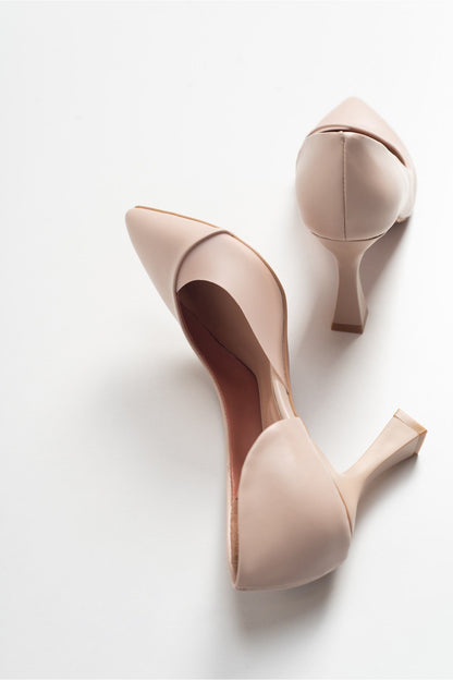 Ursula - Zapato de Tacón Aguja Puntiagudo Nude (Mujer)