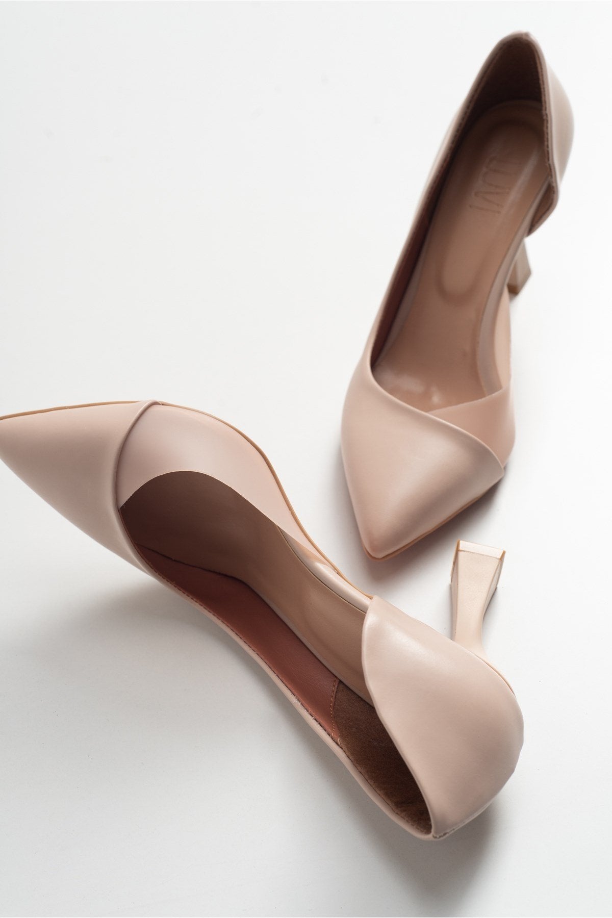Ursula - Zapato de Tacón Aguja Puntiagudo Nude (Mujer)