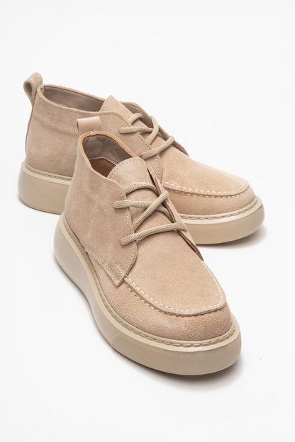Lilya - Bota Chukka de ante color topo claro (Mujer)