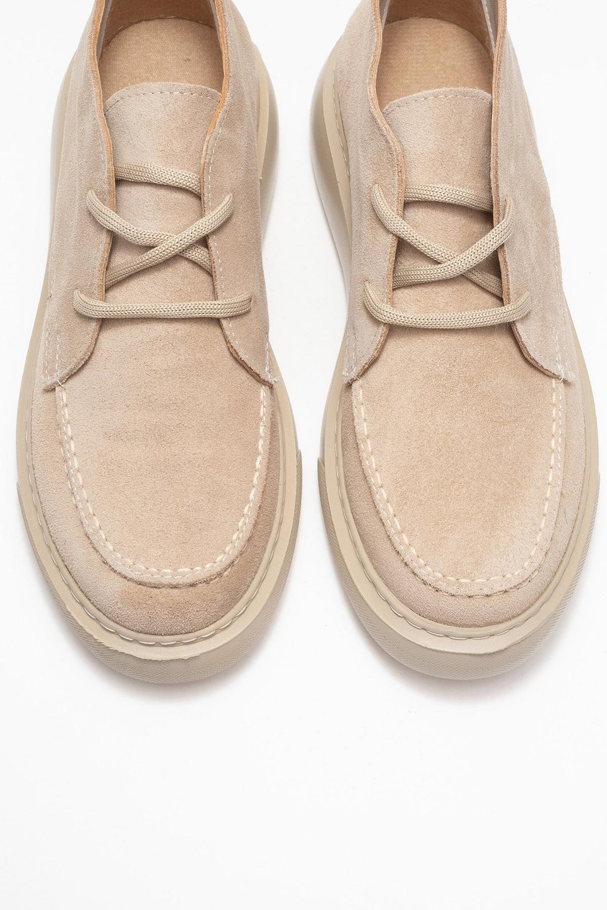 Lilya - Bota Chukka de ante color topo claro (Mujer)