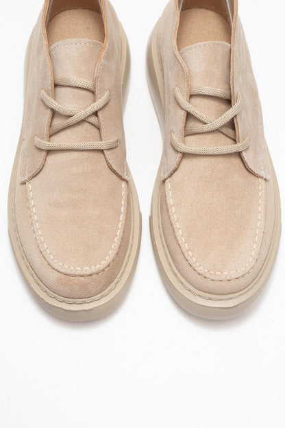 Lilya - Bota Chukka de ante color topo claro (Mujer)