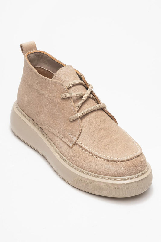 Lilya - Bota Chukka de ante color topo claro (Mujer)