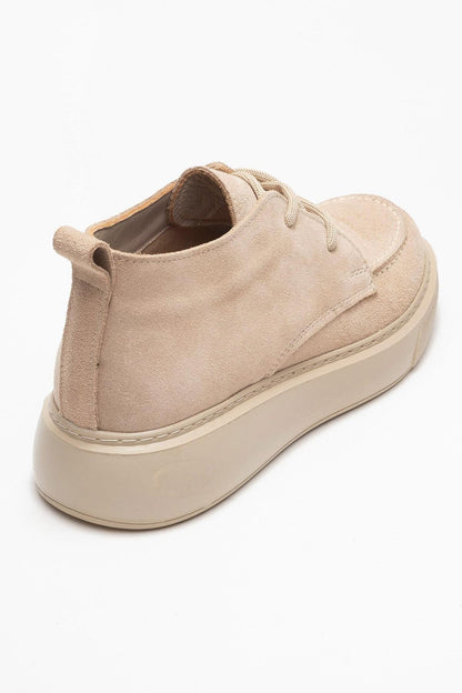 Lilya - Bota Chukka de ante color topo claro (Mujer)