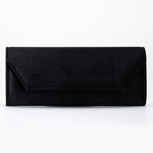 Scarlett - Bolso de mano de terciopelo negro