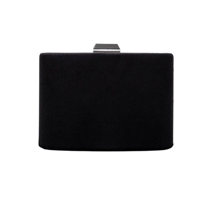 Alba - Cartera de terciopelo negro