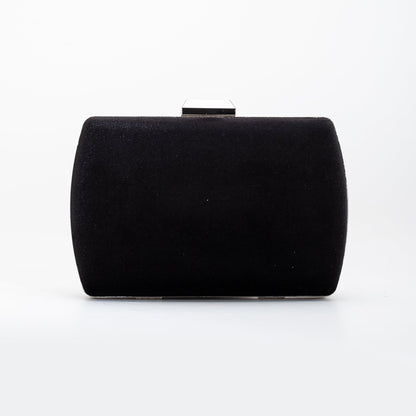 Francisca - Clutch de terciopelo negro