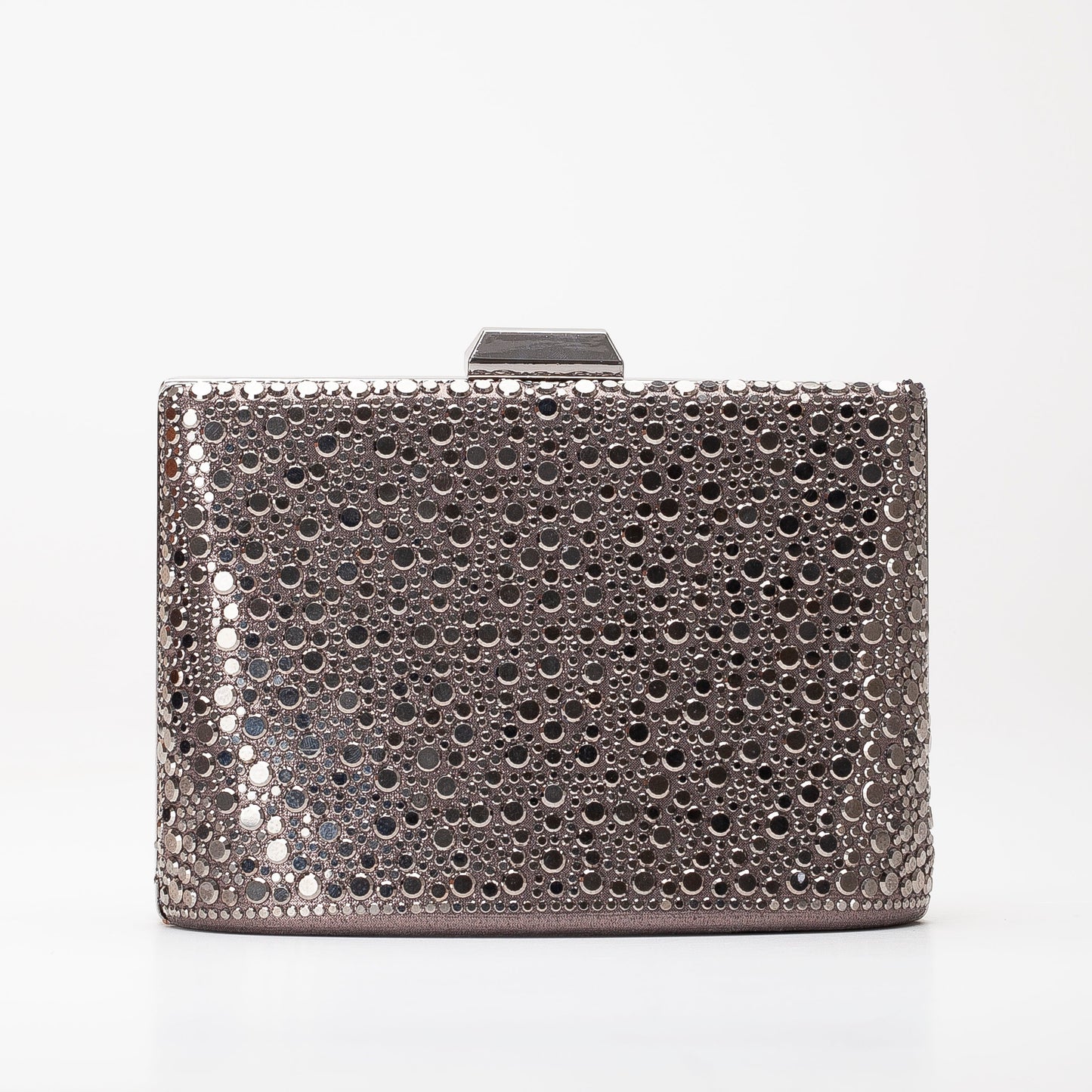Alba - Cartera de mano de lentejuelas grises