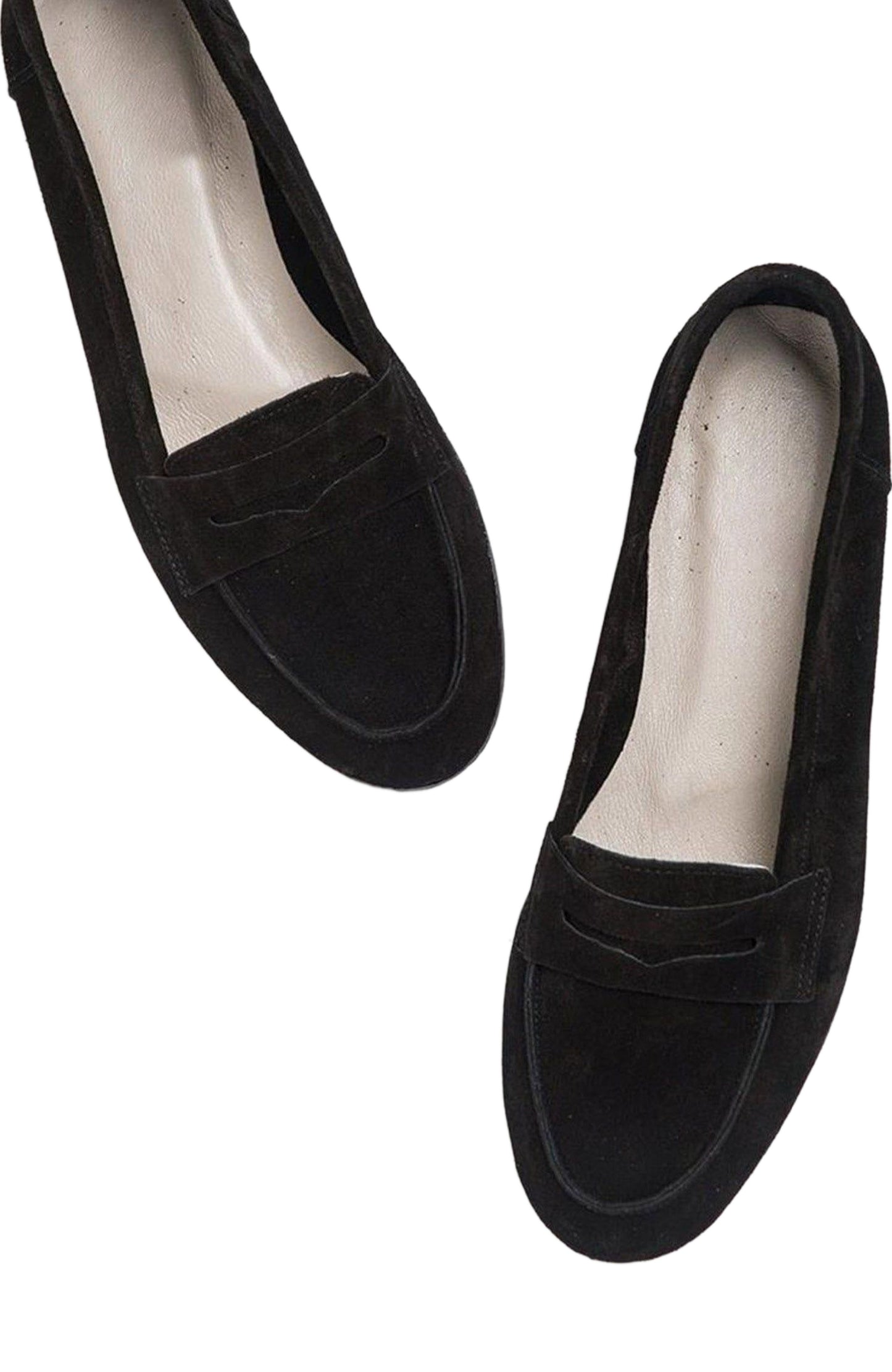 Dorothy - Black Suede Leather Loafers