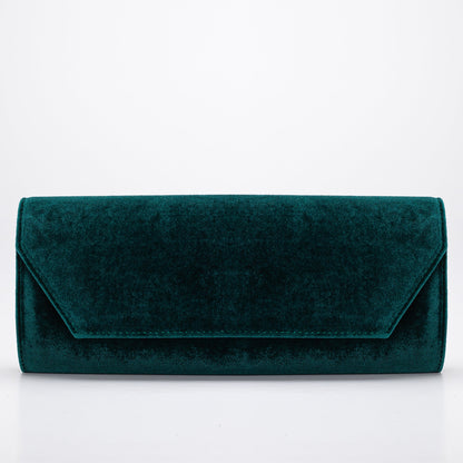 Scarlett - Cartera de terciopelo verde