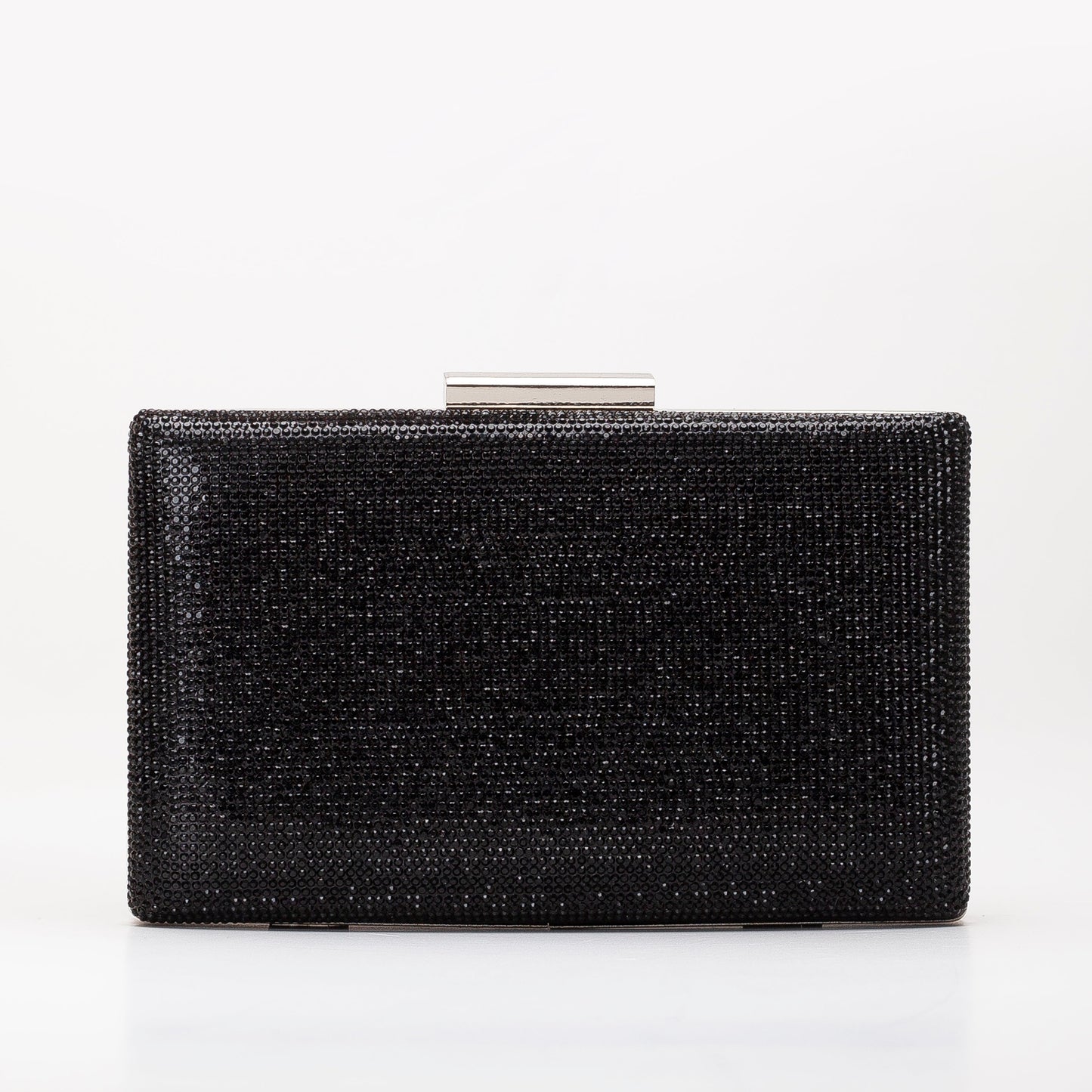 Clara - Bolso de mano de noche negro con purpurina